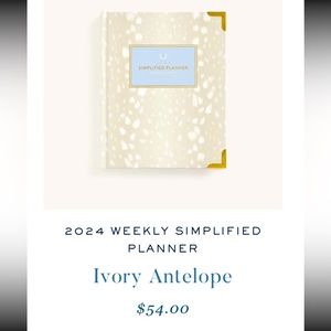 2024 Emily Ley Simplified Planner - Weekly Edition